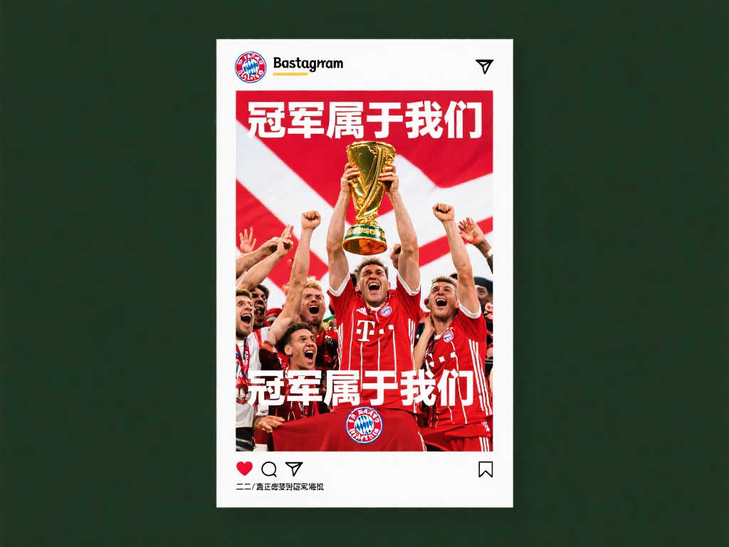 提前两轮加冕冠军!拜仁官方晒出夺冠纪念海报 提前两轮加冕冠军!拜仁官方晒出夺冠纪念海报